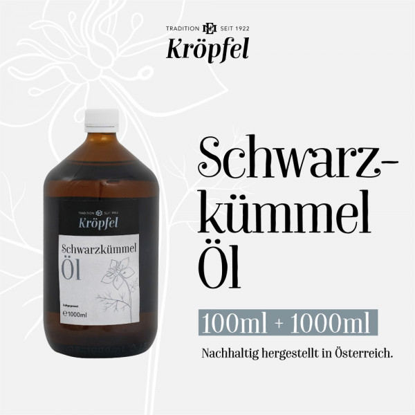 Kroepfel Olej z černuchy seté neboli černého kmínu 100 %